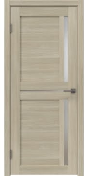 Межкомнатная дверь RM063 (экошпон дуб дымчатый, матовое стекло) — 6425