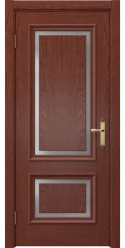  SK009 (шпон красное дерево, матовое стекло)