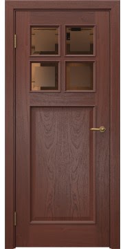  SL004 (шпон красное дерево, со стеклом)
