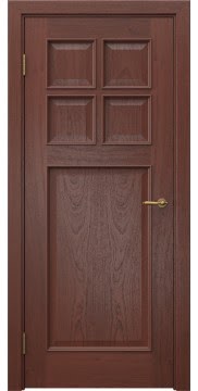 Межкомнатная дверь SL004 (шпон красное дерево) — 6108
