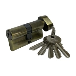 Механизм цилиндровый VC60-5AB (с английским ключом, бронза)