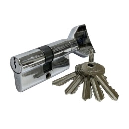 Механизм цилиндровый VC60-5CP (с английским ключом, хром)