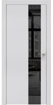 Межкомнатная дверь ZM005 (экошпон светло-серый / зеркало тонированное) — 0849