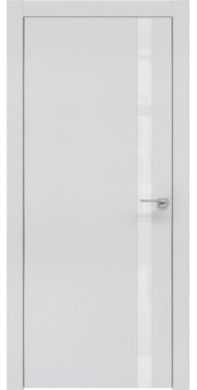  ZM007 (экошпон светло-серый, лакобель белый, алюминиевая кромка)
