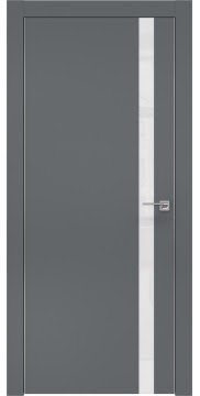  ZM007 (экошпон графит, лакобель белый, алюминиевая кромка)