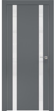  ZM008 (экошпон графит, лакобель белый, алюминиевая кромка)