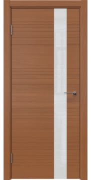 Межкомнатная дверь ZM009 (шпон анегри, лакобель белый) — 5399