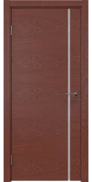 Межкомнатная дверь ZM016 (шпон красное дерево, триплекс белый) — 5409