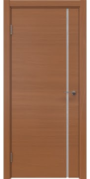 Межкомнатная дверь ZM016 (шпон анегри, триплекс белый) — 5419