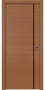 Коричневая дверь, ZM016 (шпон анегри, триплекс черный)