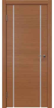 Межкомнатная дверь ZM017 (шпон анегри, триплекс белый) — 5443