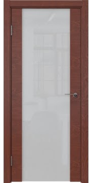 Межкомнатная дверь ZM018 (шпон красное дерево, триплекс белый) — 5457