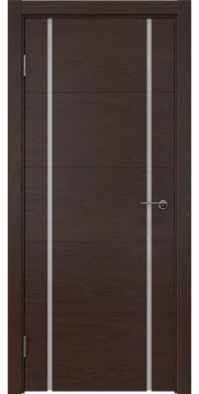 Межкомнатная дверь ZM020 (шпон дуб коньяк, триплекс белый) — 5499